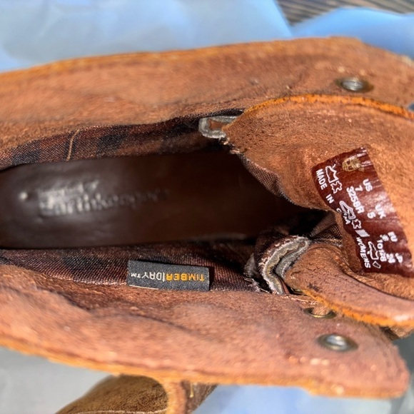 RARE Timberland Apley Waterproof Distressed Leather Wrap Chelsea Boots size 7 - Picture 7 of 11